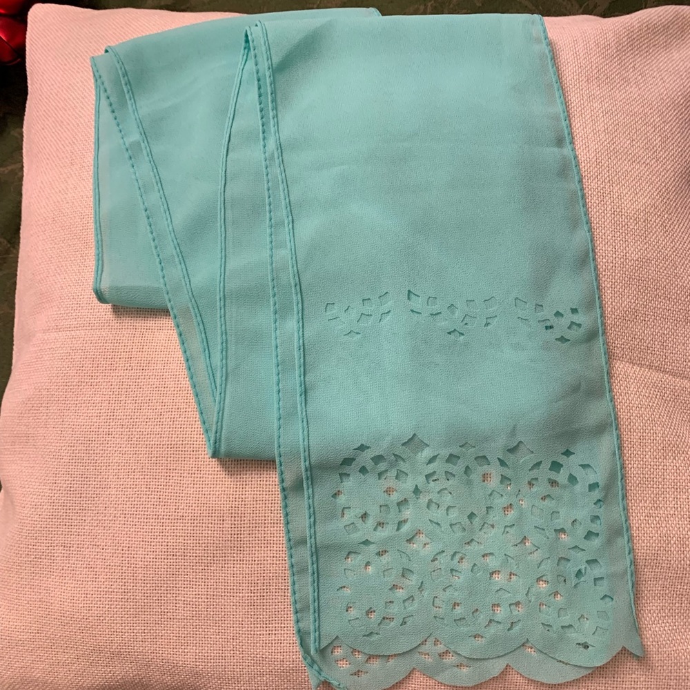 Scarf with Laser Cut Details